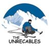 The Unrecables logo illustrates a person skiing in a sit ski